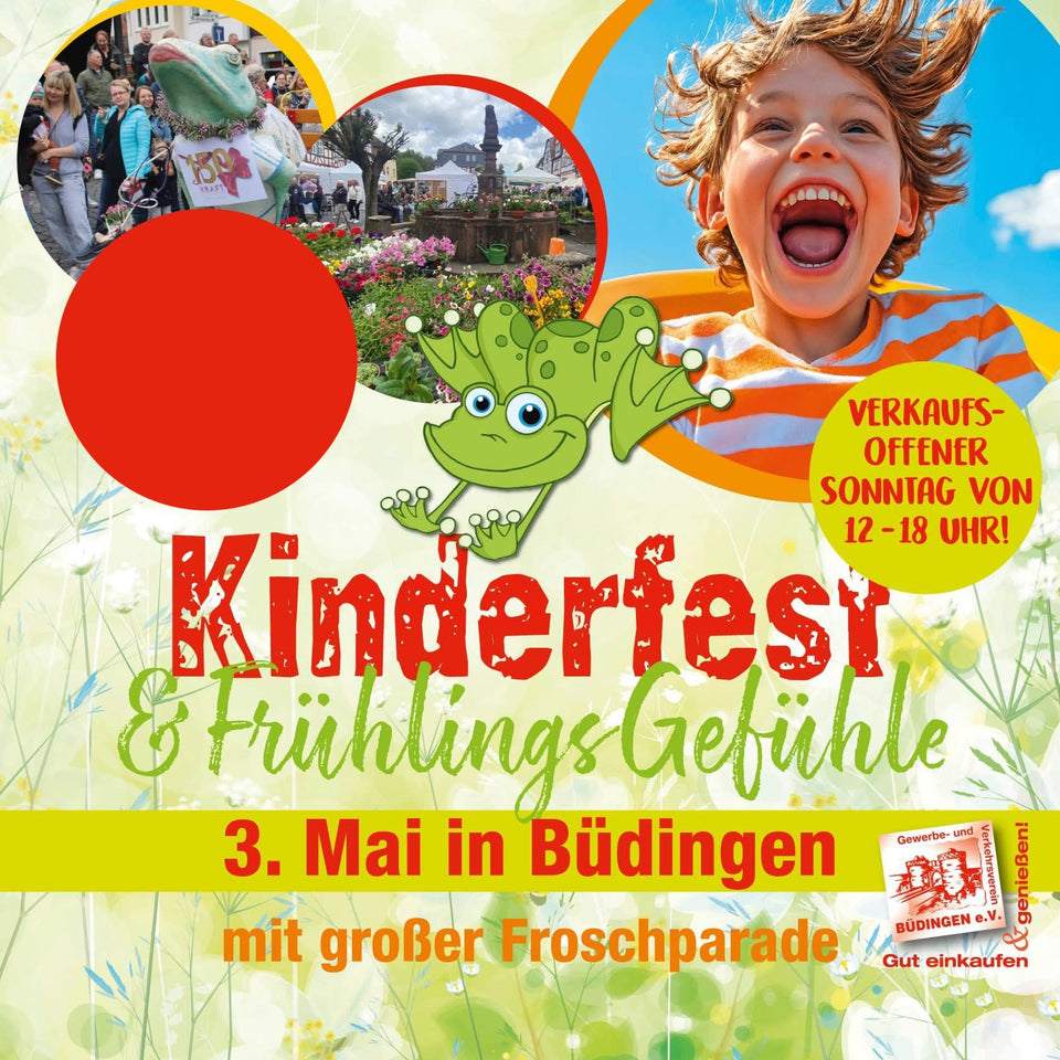 Kreativio ist wieder beim Kinderfest in Büdingen dabei!