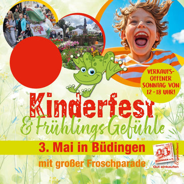 Kreativio ist wieder beim Kinderfest in Büdingen dabei!