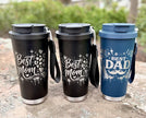 Personalisierter Best Dad | Kaffee Becher mit Name | To-Go Becher mit 2 Trinkfunktionen & Trageschlaufe | 500 ml (Kopie)