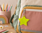Reflektor Stern Anhänger | Mut Macher Taschen Anhänger | Schulstart Kita | Einschulung | Schulweg Sicherheit