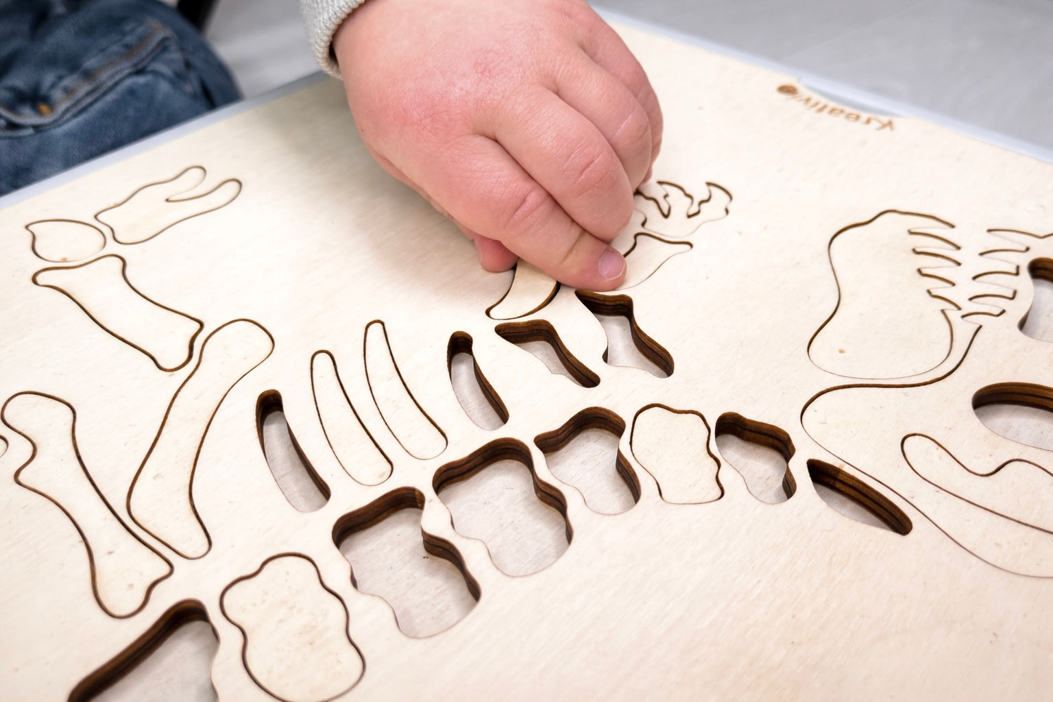 Aktivitätsplatte für Trofastbox | Dino Ausgraben