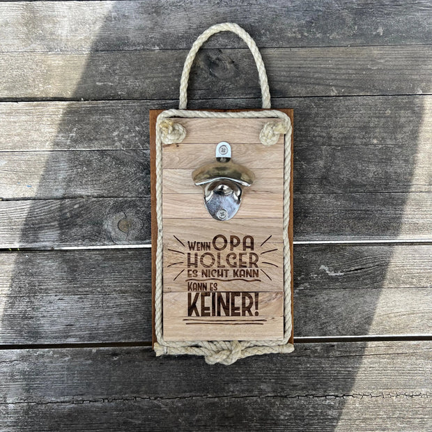 Flaschenöffner "Tau" - zum Aufhängen Kreativio