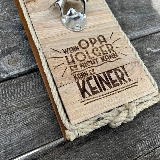 Flaschenöffner "Tau" - zum Aufhängen Kreativio