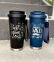 Personalisierter Best Dad | Kaffee Becher mit Name | To-Go Becher mit 2 Trinkfunktionen & Trageschlaufe | 500 ml (Kopie)