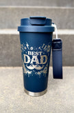 Personalisierter Best Dad | Kaffee Becher mit Name | To-Go Becher mit 2 Trinkfunktionen & Trageschlaufe | 500 ml (Kopie)