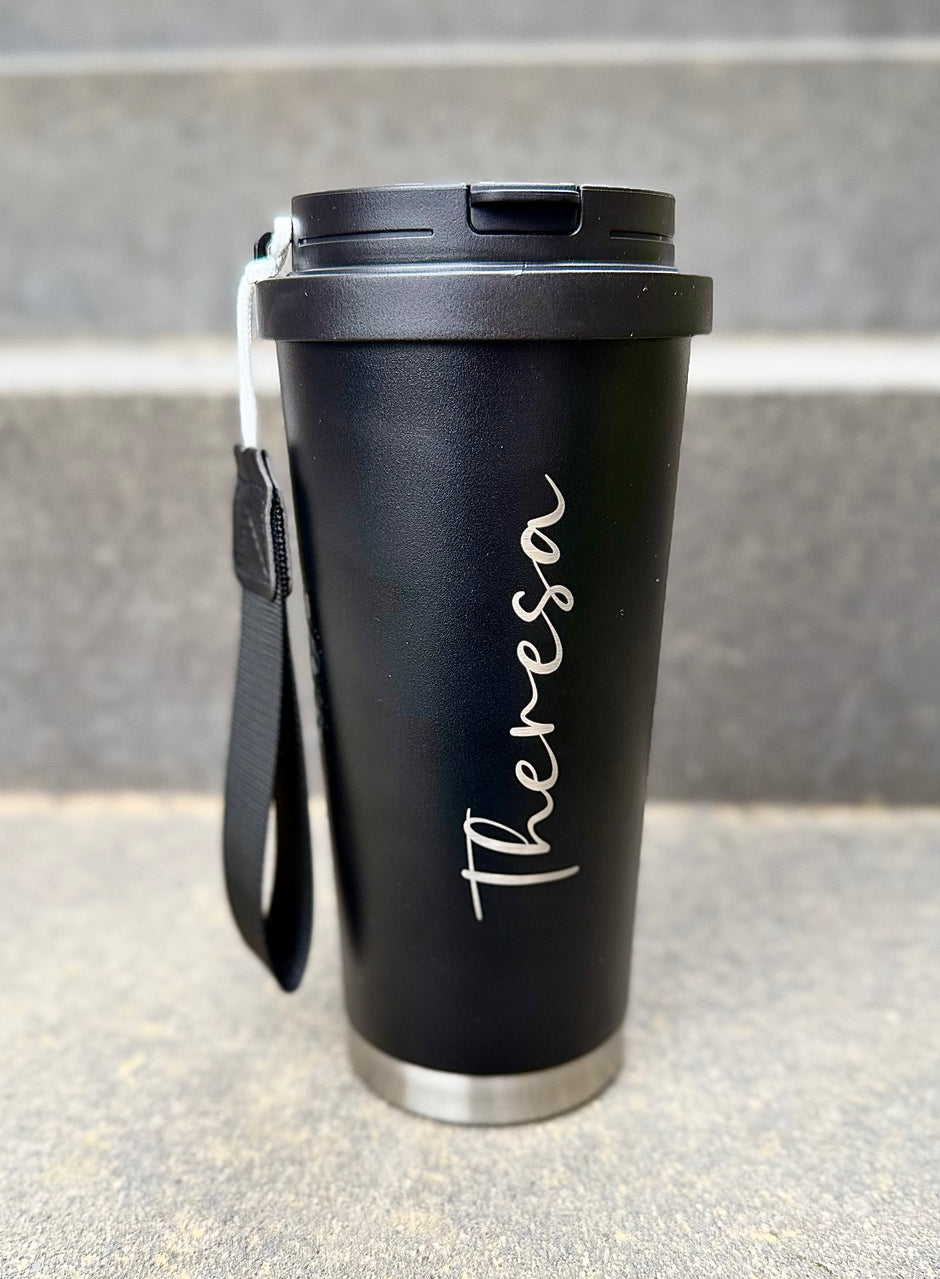 Personalisierter Best Dad | Kaffee Becher mit Name | To-Go Becher mit 2 Trinkfunktionen & Trageschlaufe | 500 ml (Kopie)