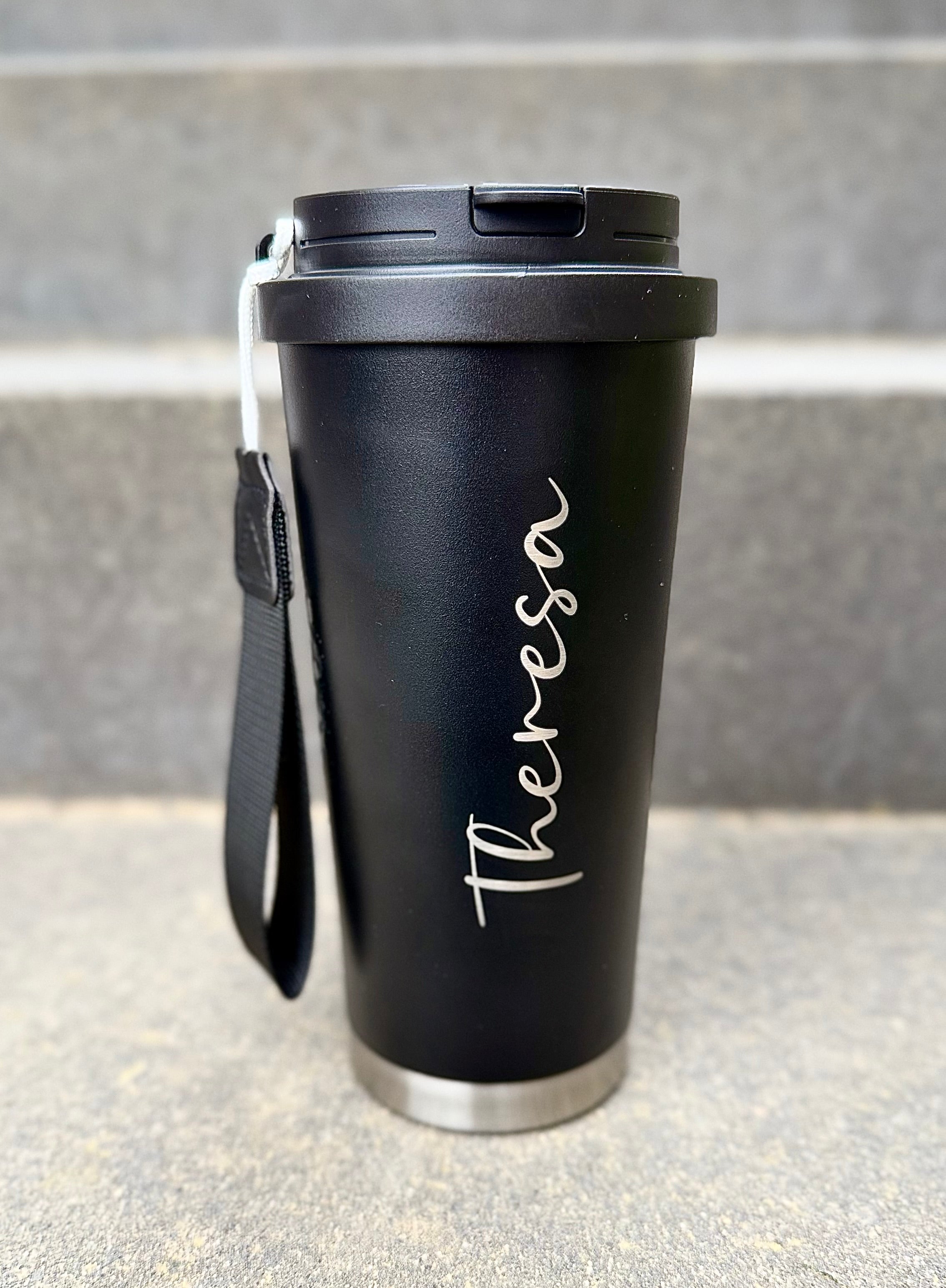 Personalisierter Best Dad | Kaffee Becher mit Name | To-Go Becher mit 2 Trinkfunktionen & Trageschlaufe | 500 ml (Kopie)