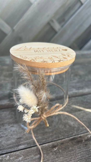 Geschenkglas "Lehrerin mit Herz" Kreativio