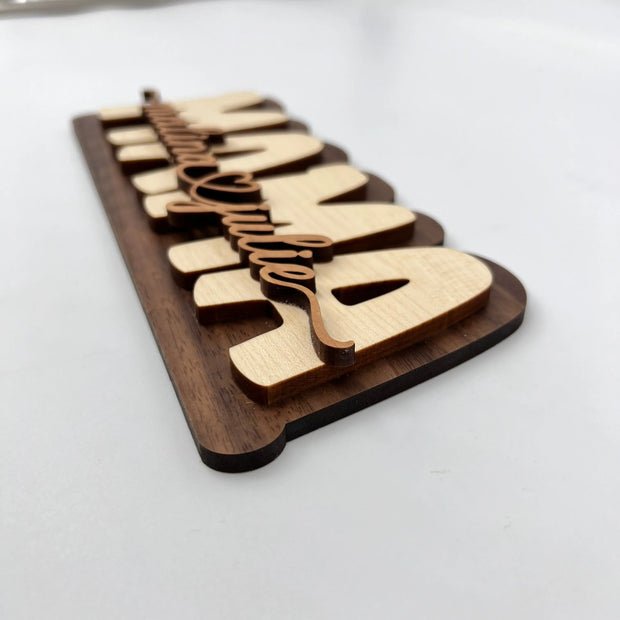 "Mama" Schild aus Vollholz Kreativio