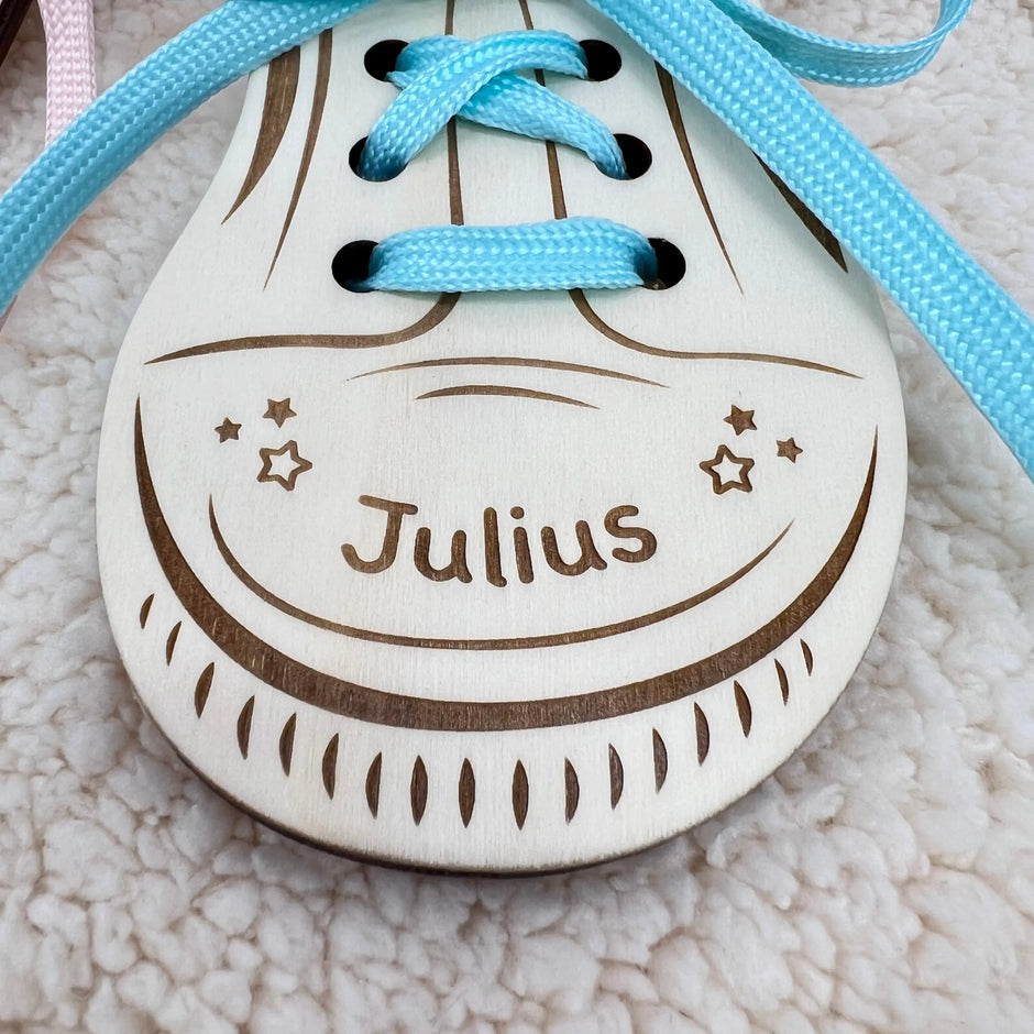 Lernschuh mit Namen - Glow in the dark! Kreativio