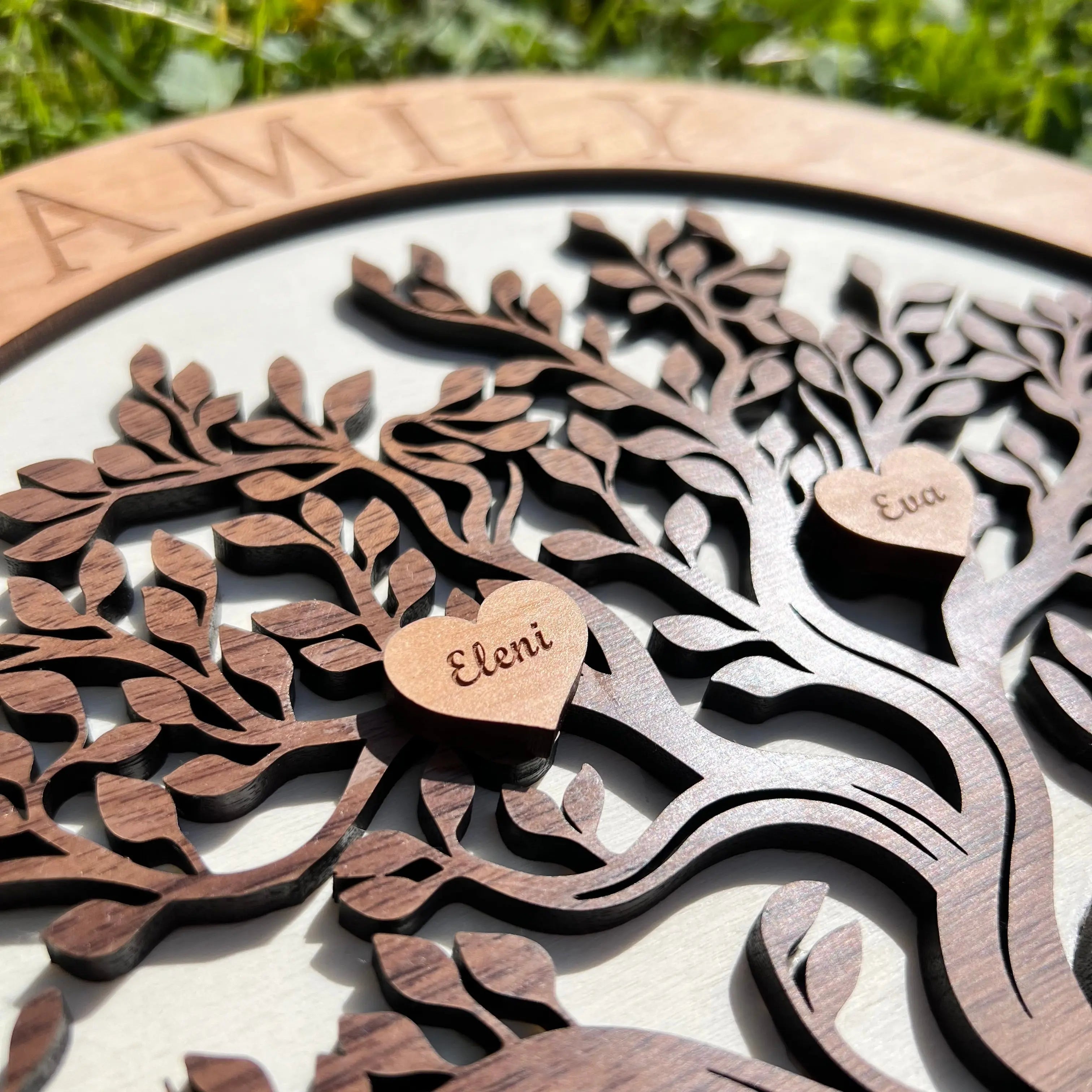 Stammbaum aus Holz Basic – Ø 29cm Kreativio