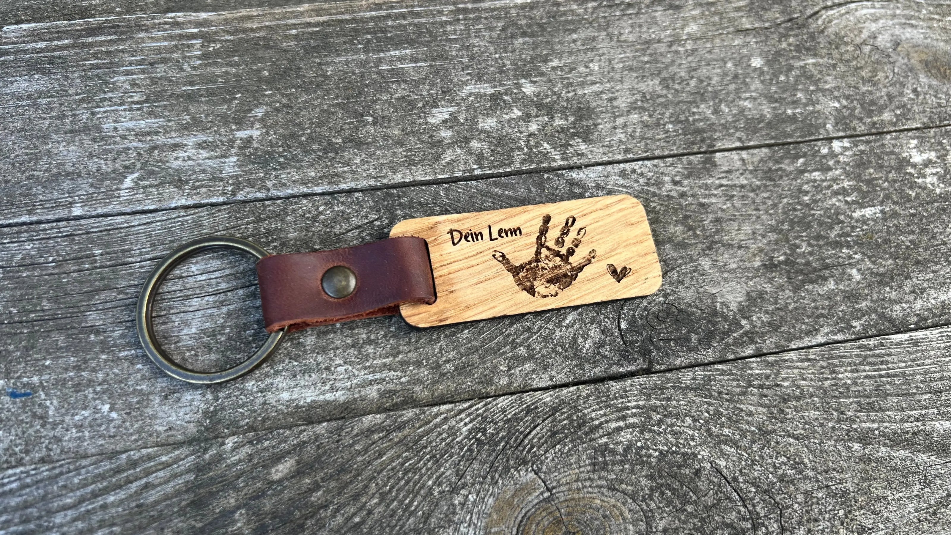 Schlüsselanhänger Lederband - 