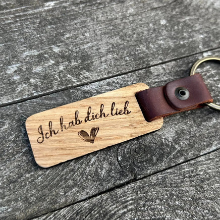 Schlüsselanhänger Lederband - "Deine originalen Abdrücke" Kreativio