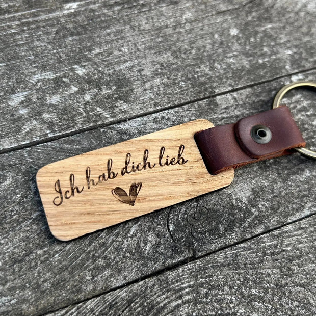 Schlüsselanhänger Lederband - "Deine originalen Abdrücke" Kreativio