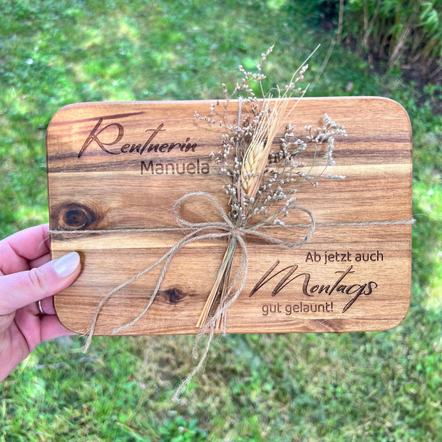 Frühstücksbrett „Rentner“ Kreativio