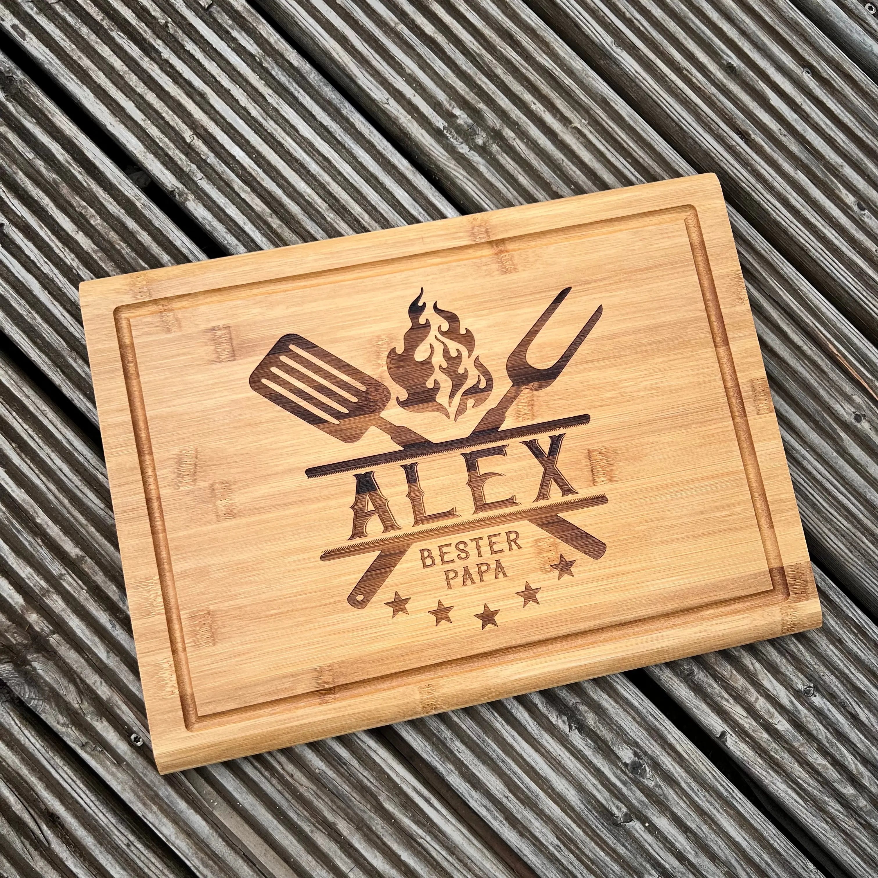 Schneidebrett Bambus Hell 