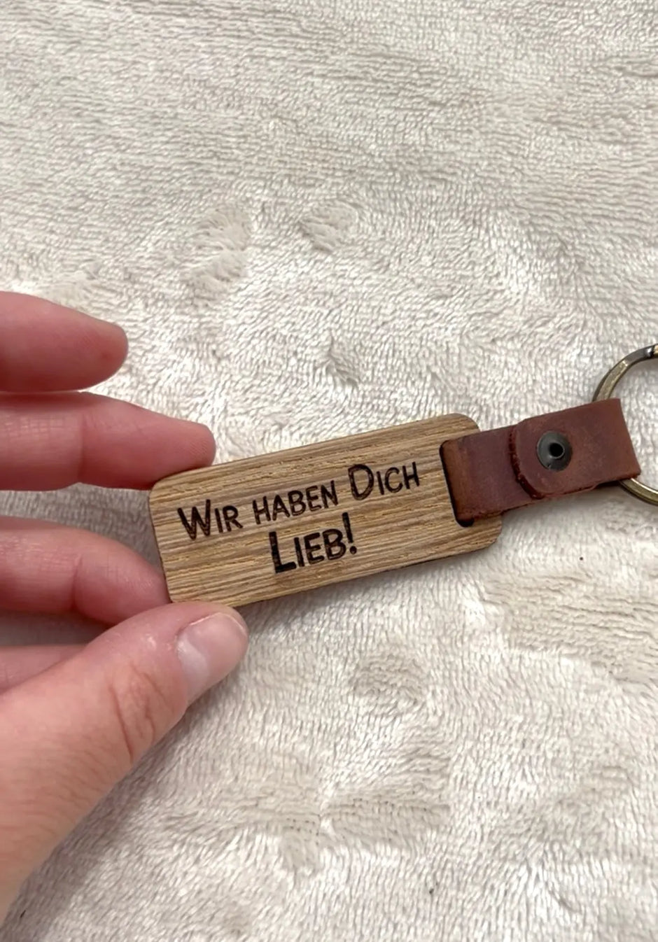 Schlüsselanhänger Lederband - 