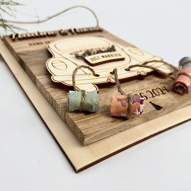 Geldgeschenk „Just Married“ mit Wunschtext Kreativio