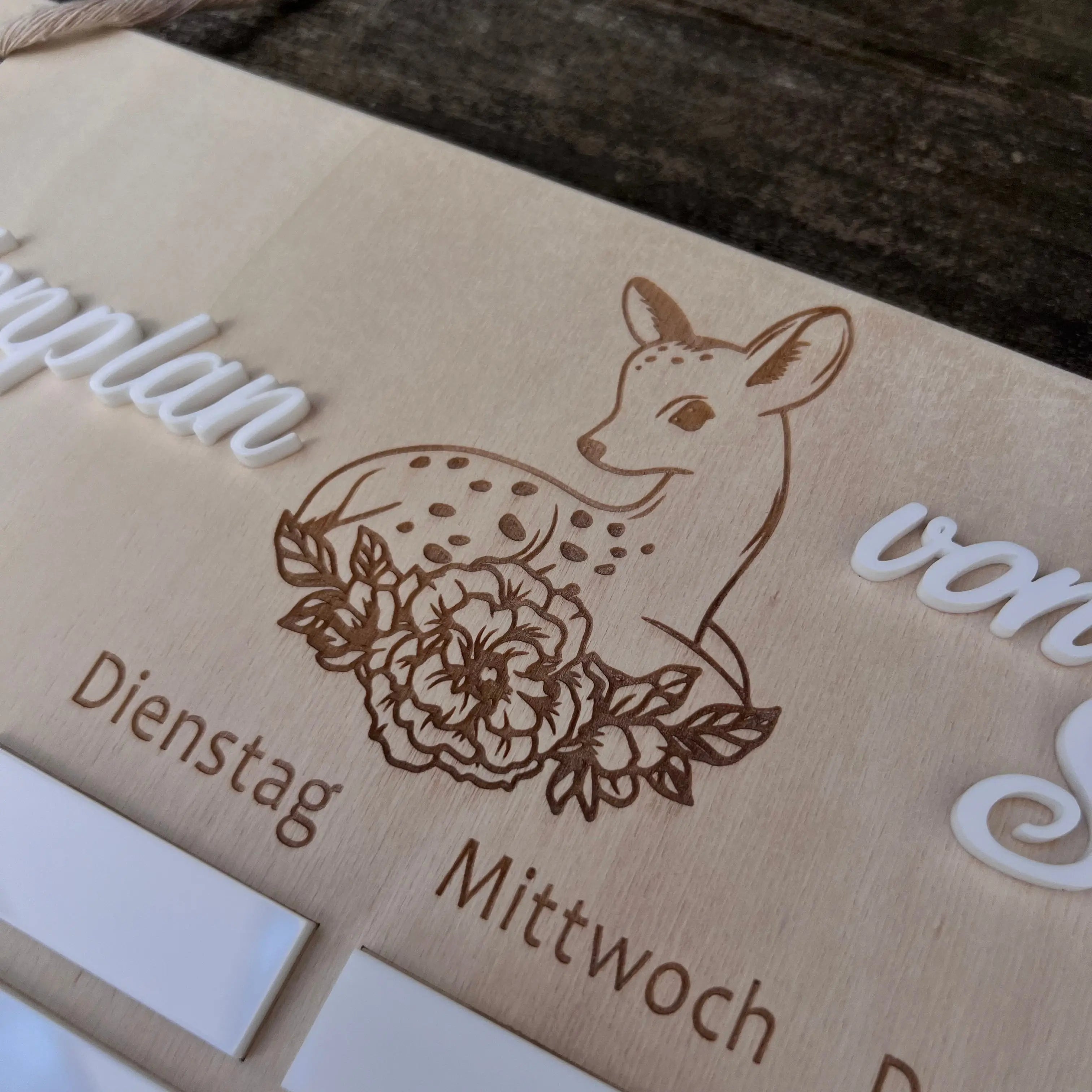 Abwischbarer Stundenplan 