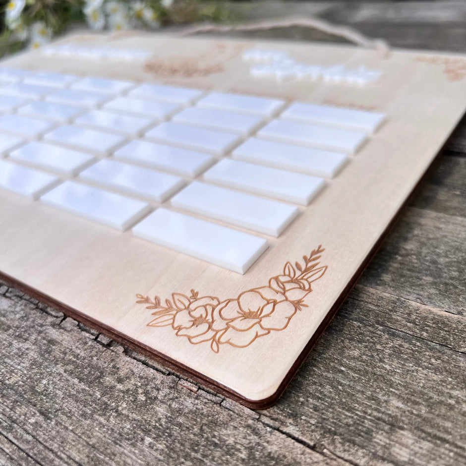 Abwischbarer Stundenplan 