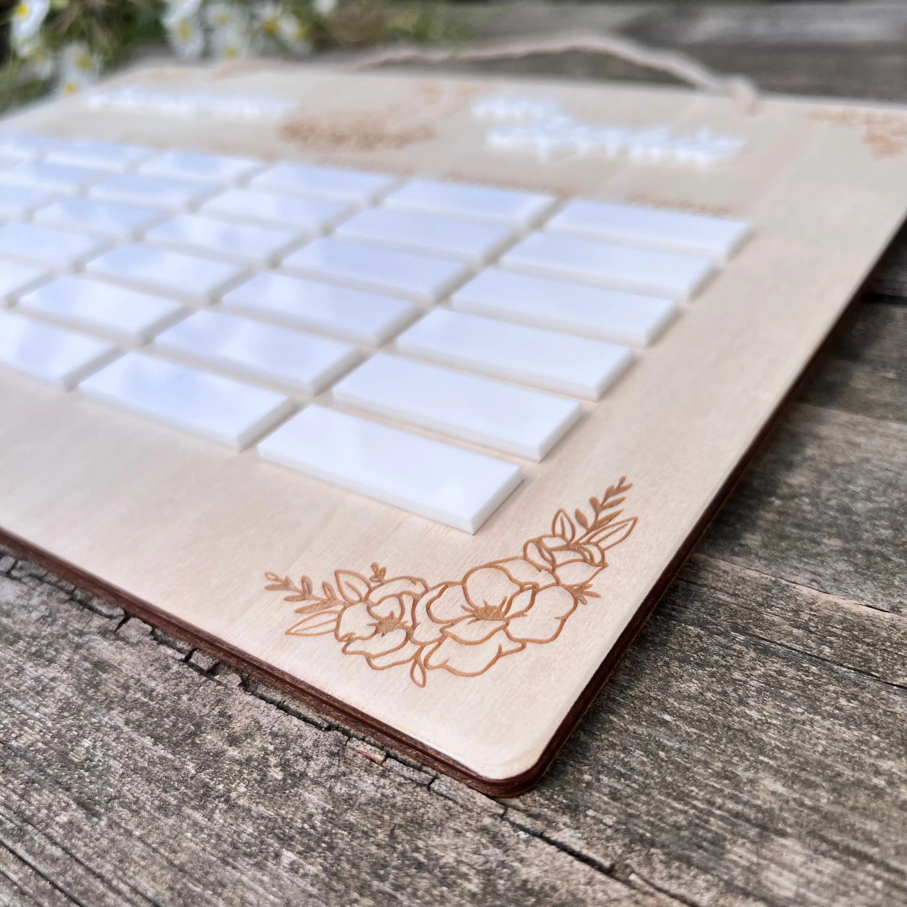 Abwischbarer Stundenplan 