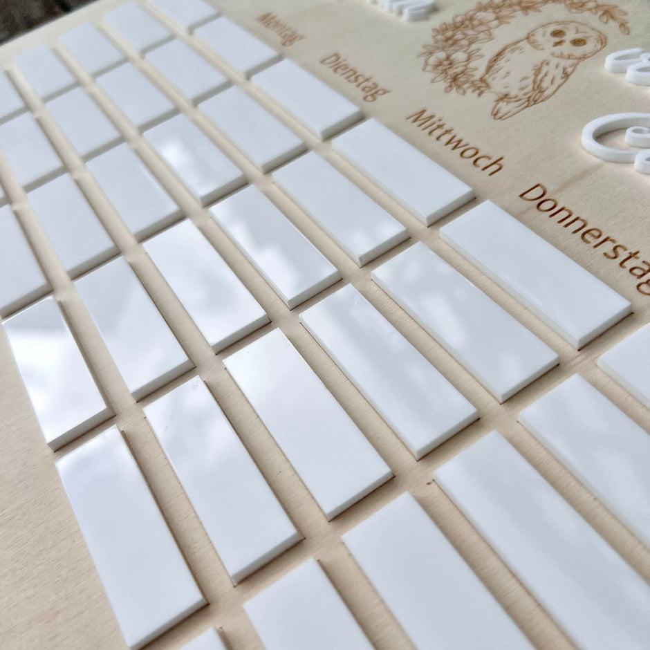 Abwischbarer Stundenplan 