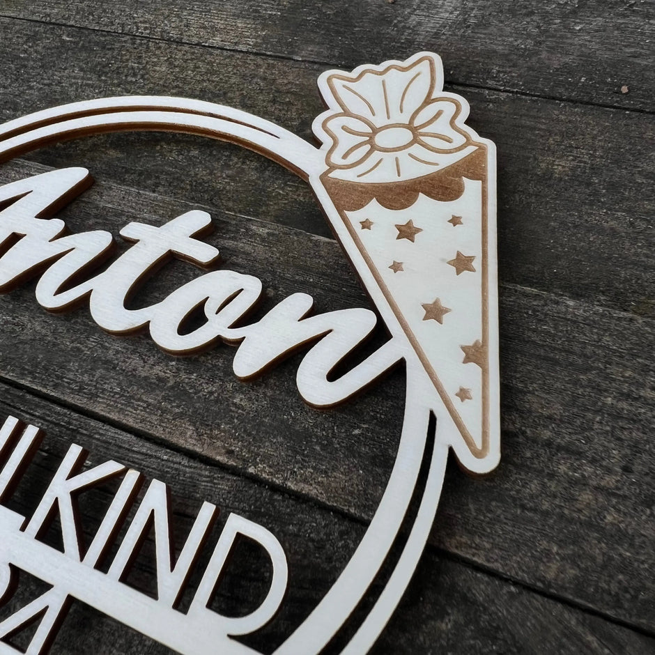 Tortenstecker „Schulkind“ mit Schultüte Kreativio