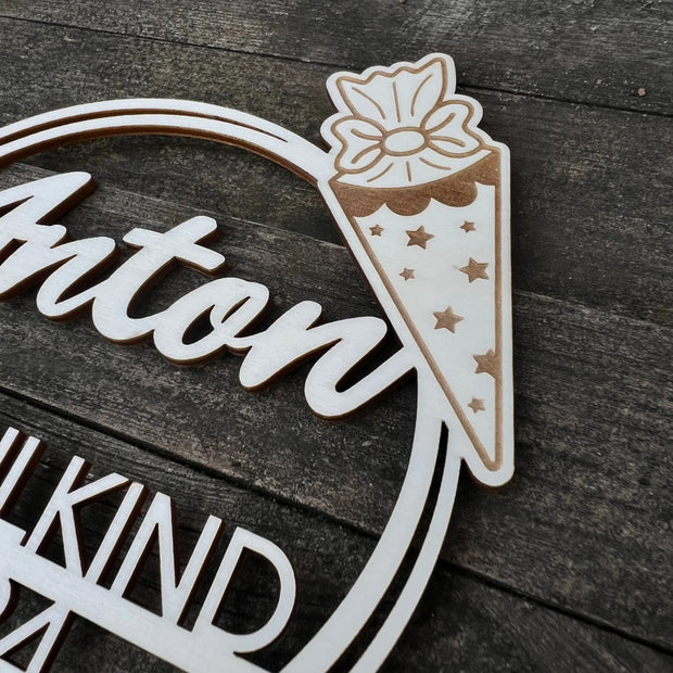 Tortenstecker „Schulkind“ mit Schultüte Kreativio