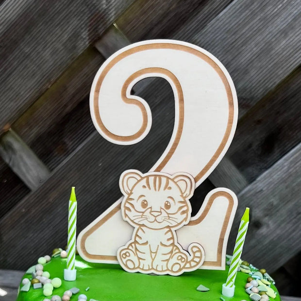 Tortenstecker „Tiger“ – für kleine Geburtstagsabenteurer Kreativio