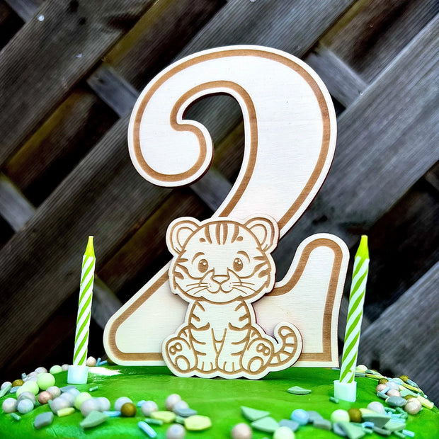 Tortenstecker „Tiger“ – für kleine Geburtstagsabenteurer Kreativio