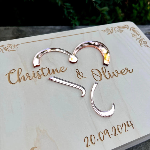 Erinnerungskiste "Herz" mit Spiegelglas Kreativio