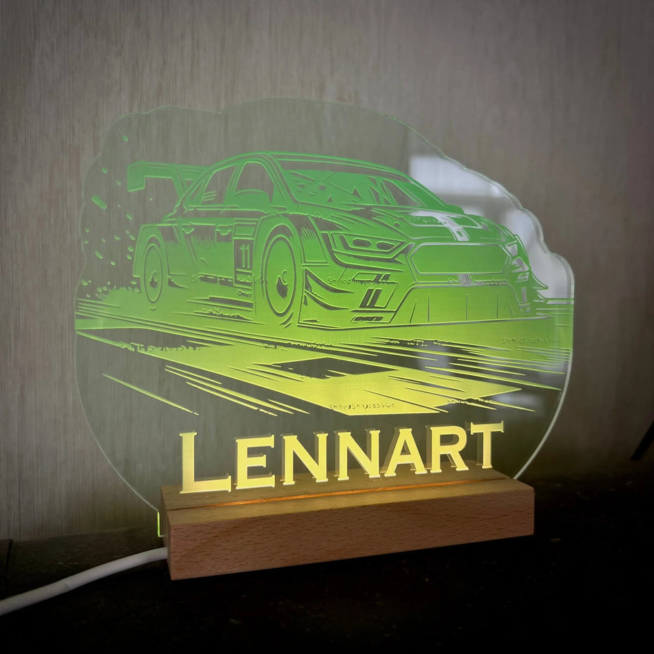 Acryl-Licht "Rennauto" Kreativio