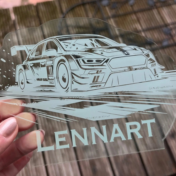 Acryl-Licht "Rennauto" Kreativio