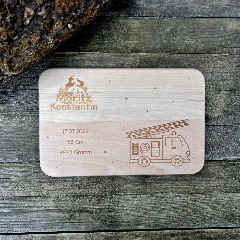 Frühstücksbrett "Feuerwehr" Kreativio