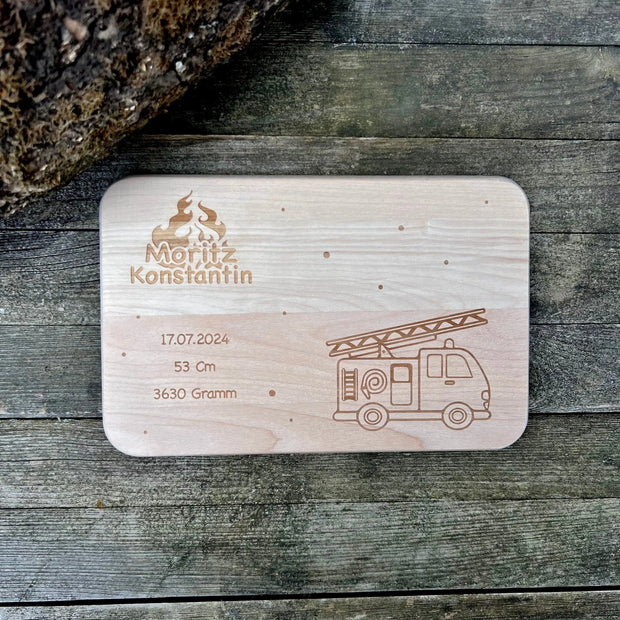 Frühstücksbrett "Feuerwehr" Kreativio