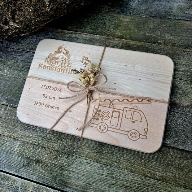 Frühstücksbrett "Feuerwehr" Kreativio