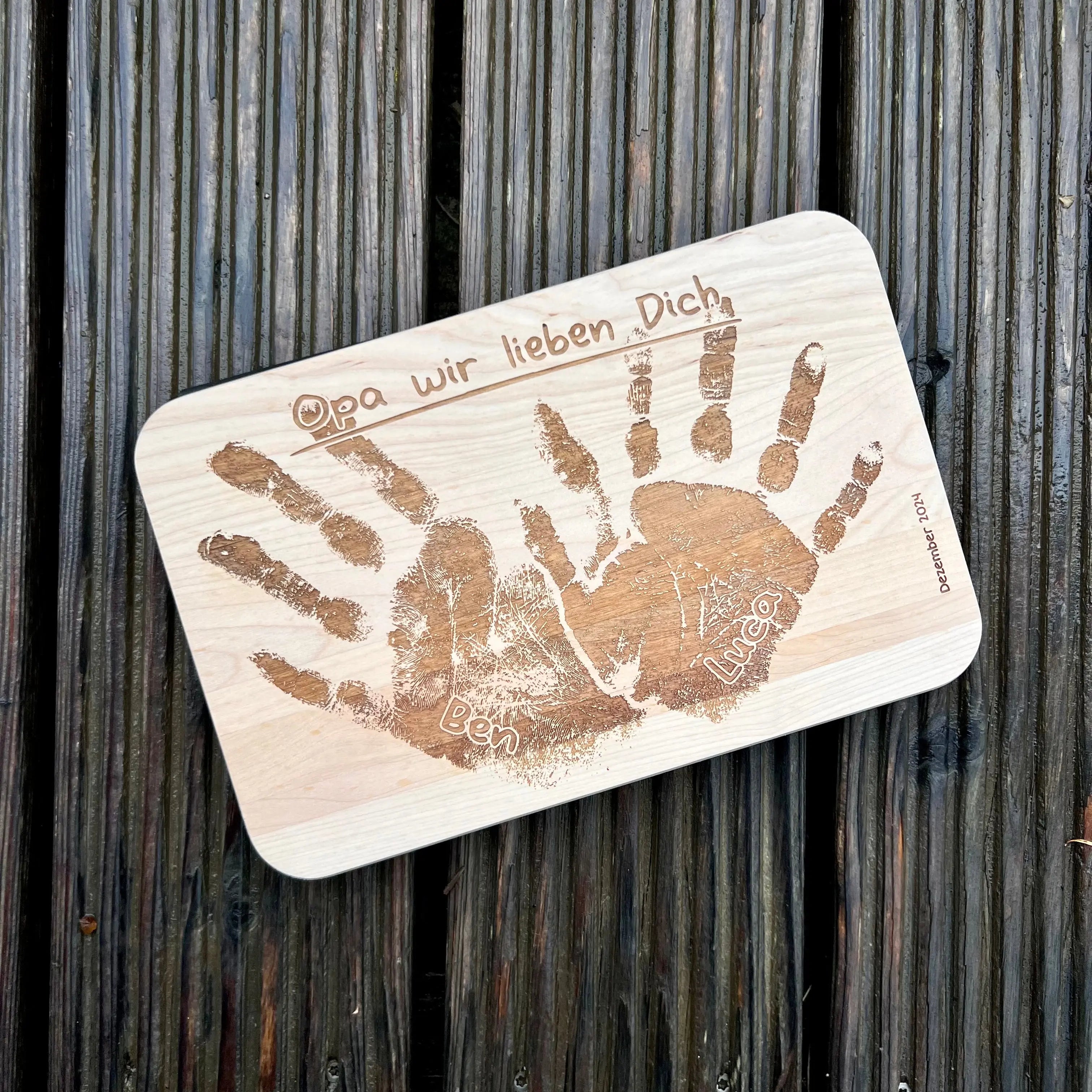 Frühstücksbrett Design 2 - mit 