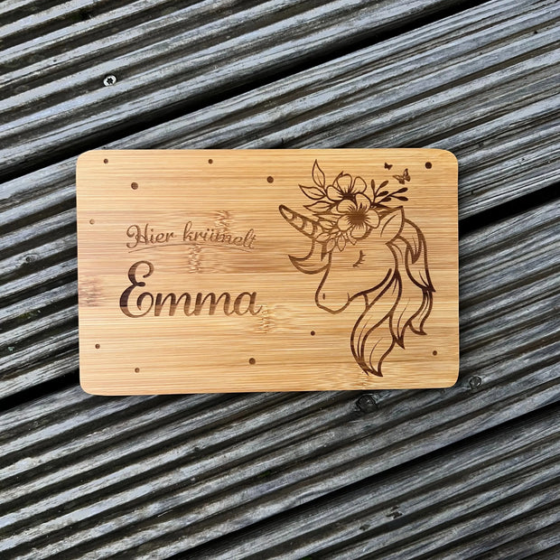 Frühstücksbrett "Einhorn" Kreativio