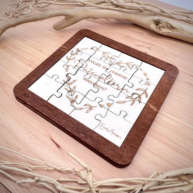 Überraschungspuzzle "Blumenherz" mit individueller Botschaft Kreativio