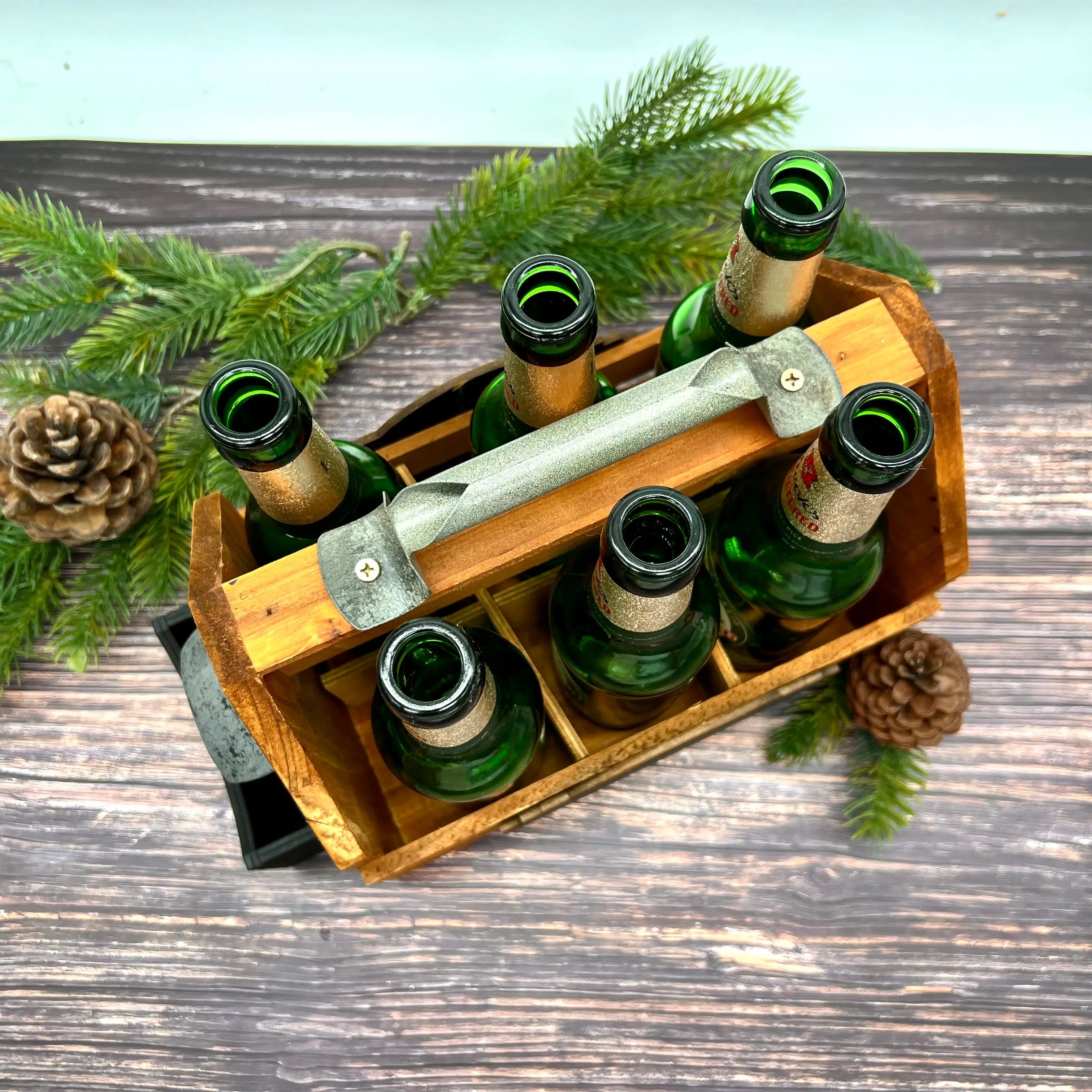 Holz Bierträger mit Personalisierung Kreativio